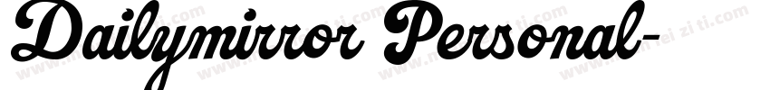 Dailymirror Personal字体转换